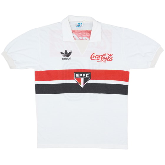1987-88 Sao Paulo Home Shirt #10 - 8/10 - (L)