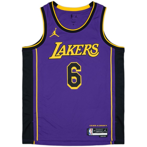 2022-23 LA Lakers James #6 Jordan Swingman Alternate Jersey - 4/10 - (L)