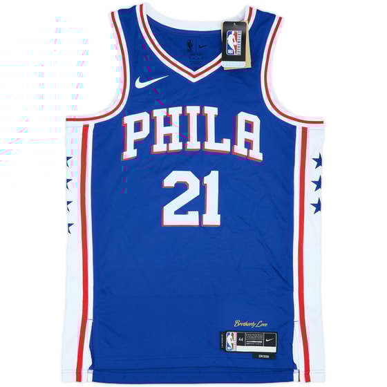 2017-25 Philadelphia 76ers Embiid #21 Nike Swingman Away Jersey (M)