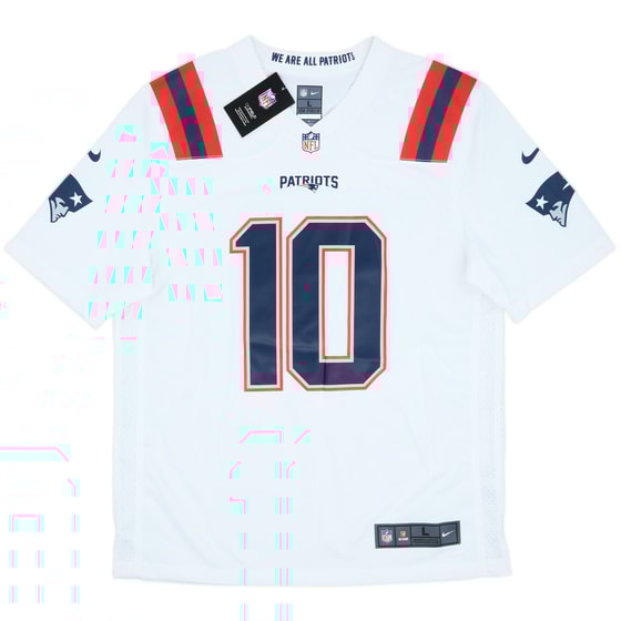 2021-23 New England Patriots Jones #10 Nike Game Away Jersey (L)