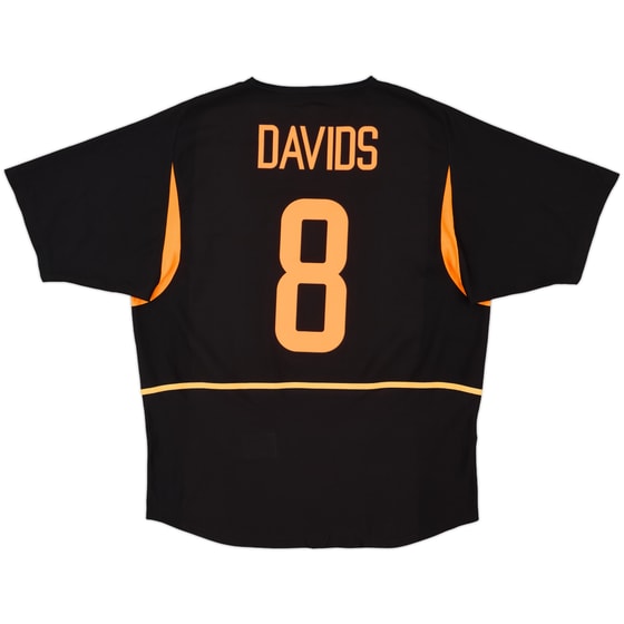 2002-04 Netherlands Away Shirt Davids #8 - 9/10 - (XL)