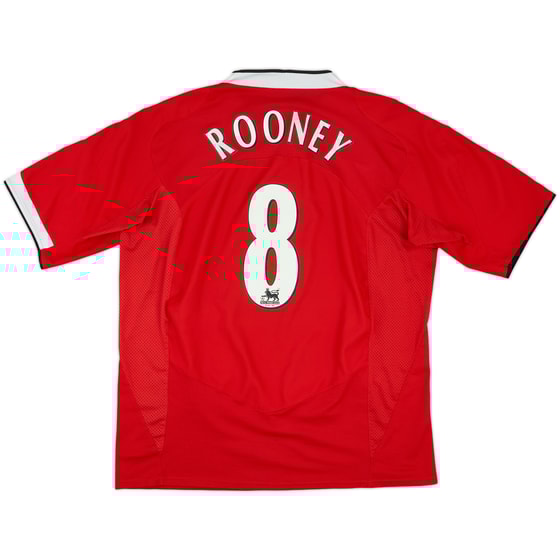 2004-06 Manchester United Home Shirt Rooney #8 - 6/10 - (XL)