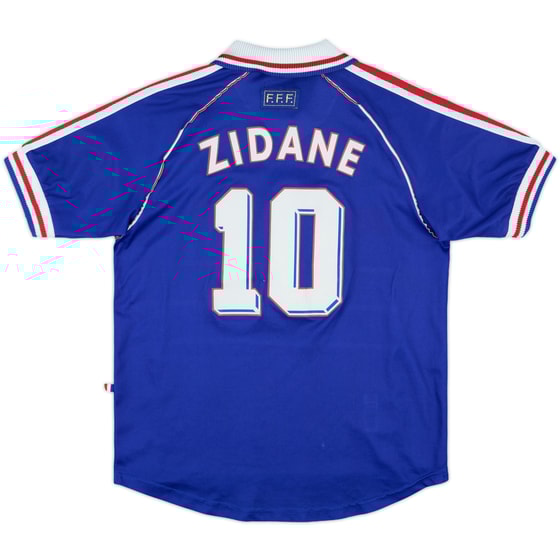 1998-00 France Home Shirt Zidane #10 - 5/10 - (XL.Boys)