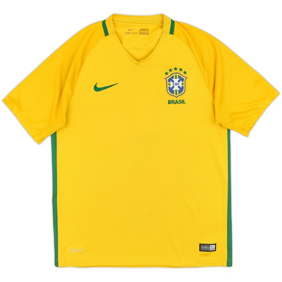 2016-17 Brazil Home Shirt - 5/10 - (M)