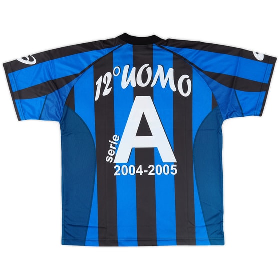2004-05 Atalanta Basic Home '12 Uomo' Shirt (XL)