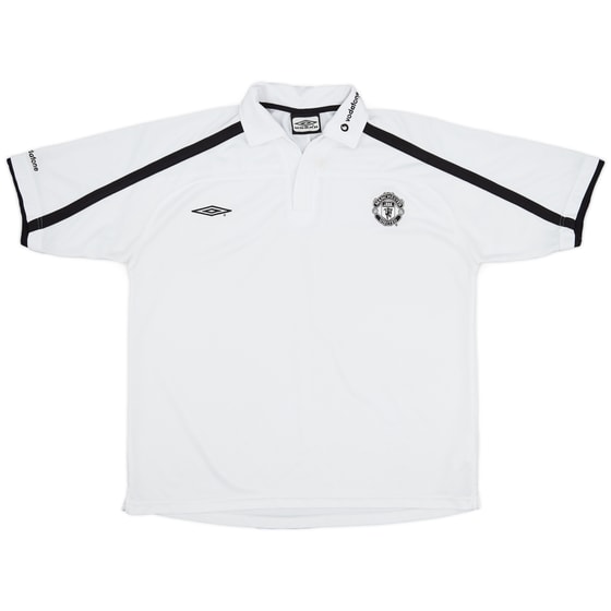 2001-02 Manchester United Umbro Polo Shirt - 8/10 - (XL)