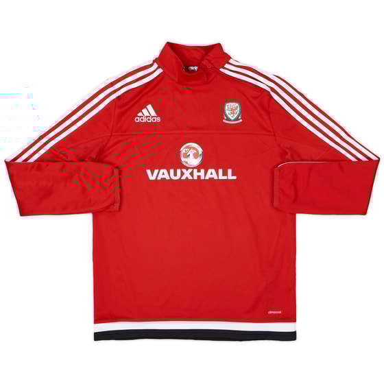2015-16 Wales adidas 1/4 Zip Drill Top - 8/10 - (L.Boys)