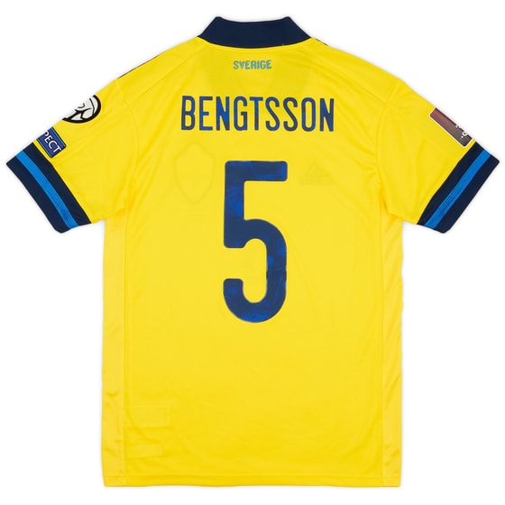2021 Sweden Match Issue Home Shirt Bengtsson #5