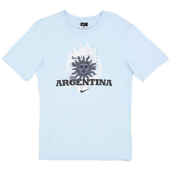 2010 Argentina 'Tevez #11' Nike Graphic Tee - 9/10 - (S)