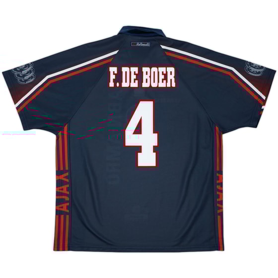 1997-98 Ajax Away Shirt F.De Boer #4 - 8/10 - (XL)