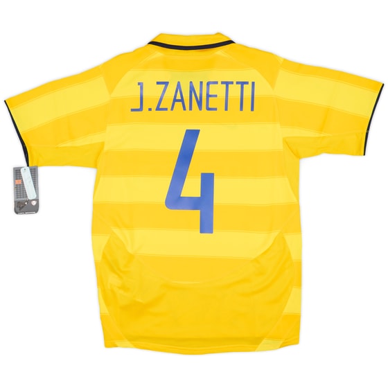 2003-04 Inter Milan Away Shirt J.Zanetti #4 (S)