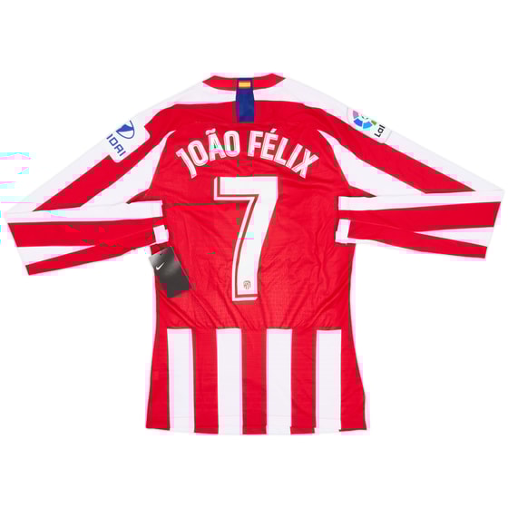 2019-20 Atletico Madrid Player Issue Domestic Home L/S Shirt Joao Felix #7 (S)