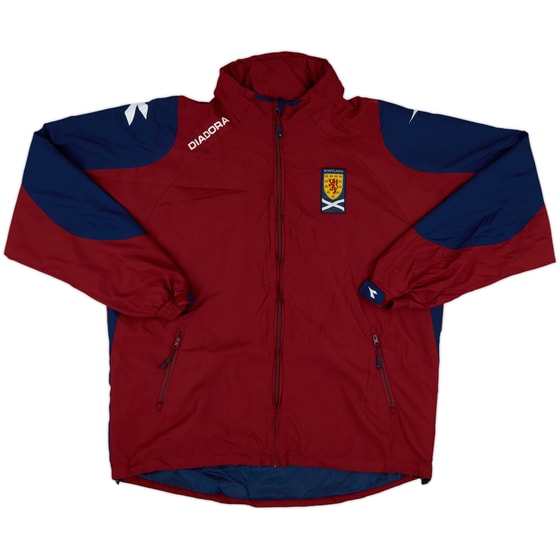 2005-06 Scotland Diadora Hooded Rain Jacket - 8/10 - (XL)