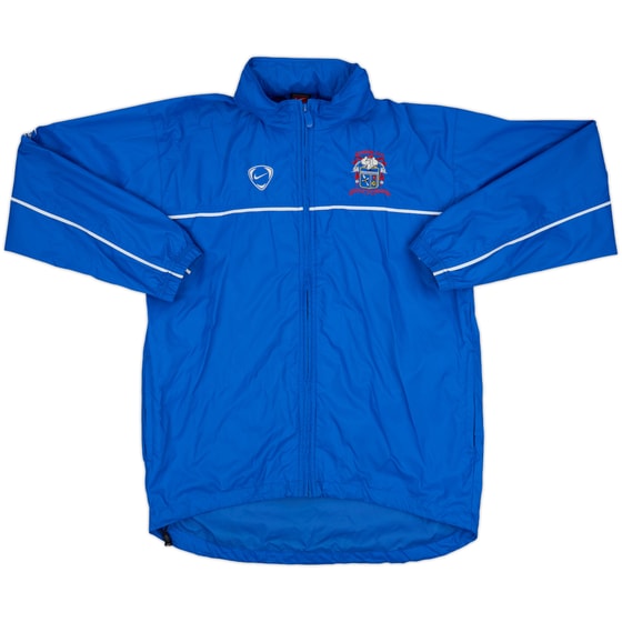 2004-05 Aston Villa Hummel 1/4 Zip Track Jacket - 8/10 - (L)