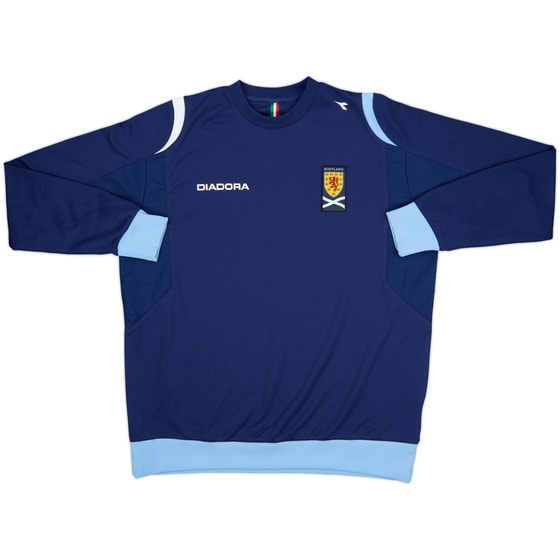 2007-08 Scotland Diadora Sweat Top - 8/10 - (XL)