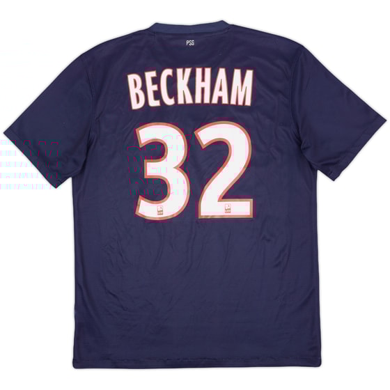 2012-13 Paris Saint-Germain Home Shirt Beckham #32 - 6/10 - (M)