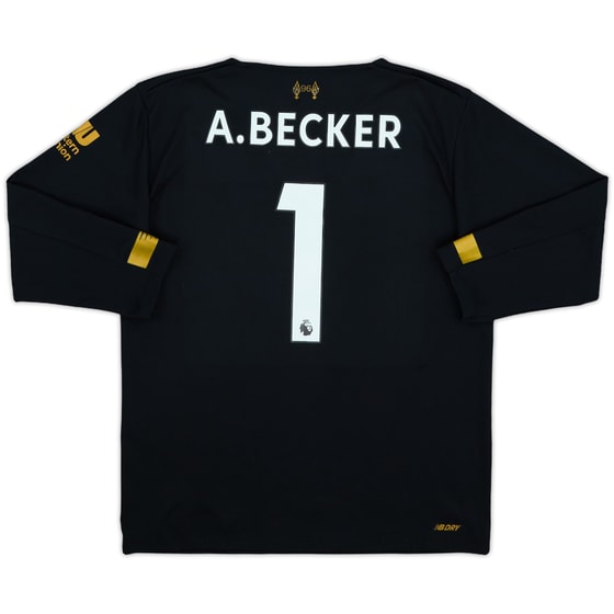 2019-20 Liverpool GK Shirt A.Becker #1 - 8/10 - (6-7 Years)