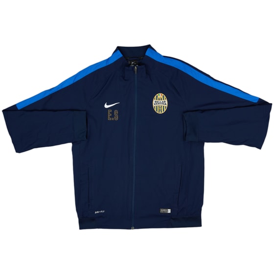 2015-16 Hellas Verona Staff Issue Nike Track Jacket E.S - 8/10 - (M)