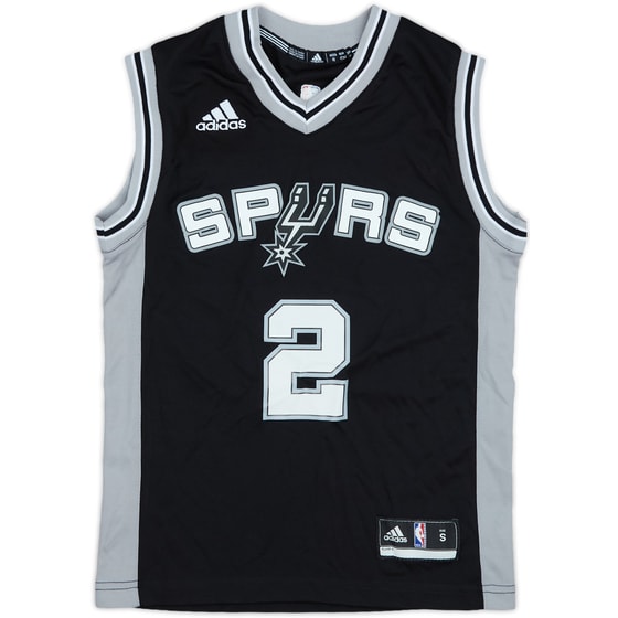 2014-17 San Antonio Spurs Leonard #2 adidas Away Jersey - 10/10 - (S.Boys)