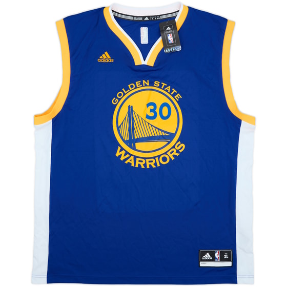 2014-17 Golden State Warriors Curry #30 adidas Away Jersey (XL)
