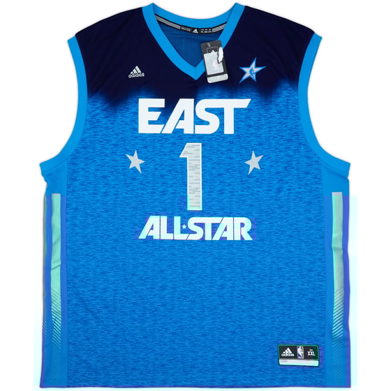 2012 NBA All-Star Team East Rose #1 adidas Jersey (XXL)