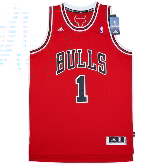 2010-14 Chicago Bulls Rose #1 adidas Swingman Away Jersey (L)