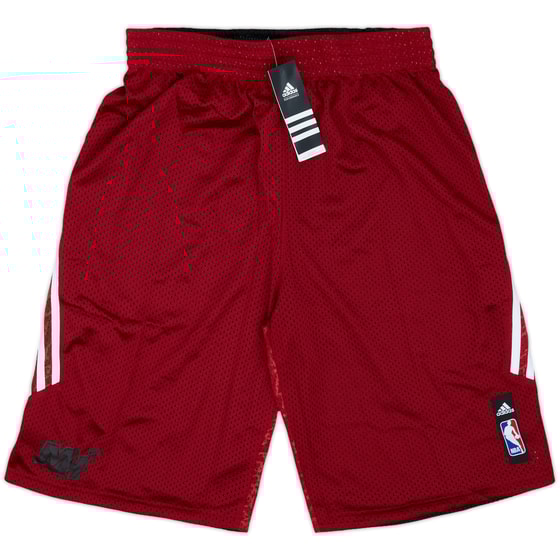 2013-14 Miami Heat adidas Reversible Training Shorts (L)