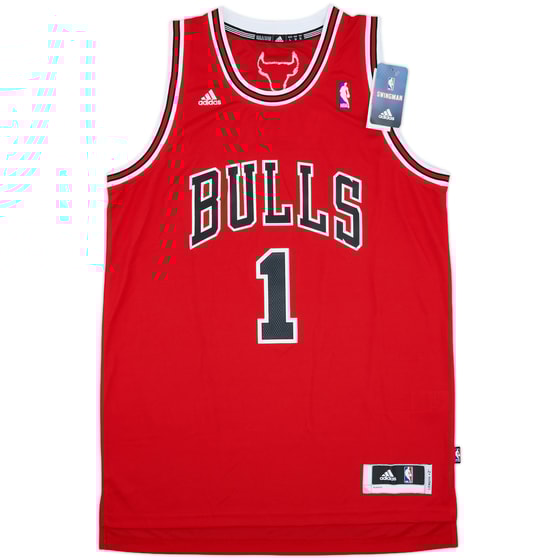2010-14 Chicago Bulls Rose #1 adidas Swingman Away Jersey (L)
