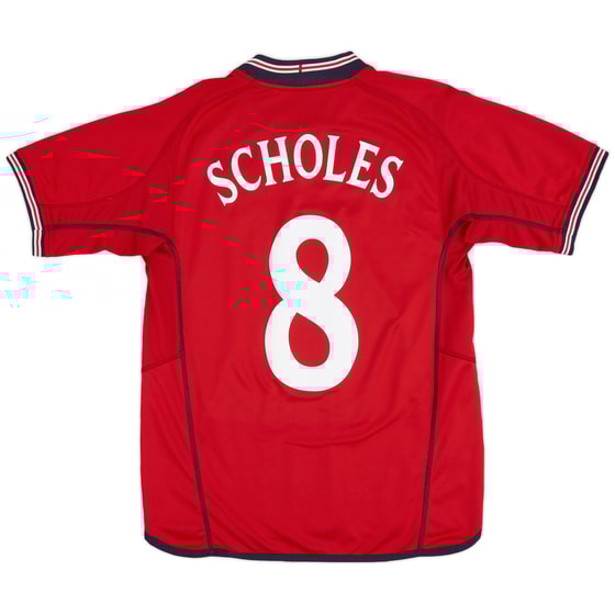 2002-04 England Away Shirt Scholes #8