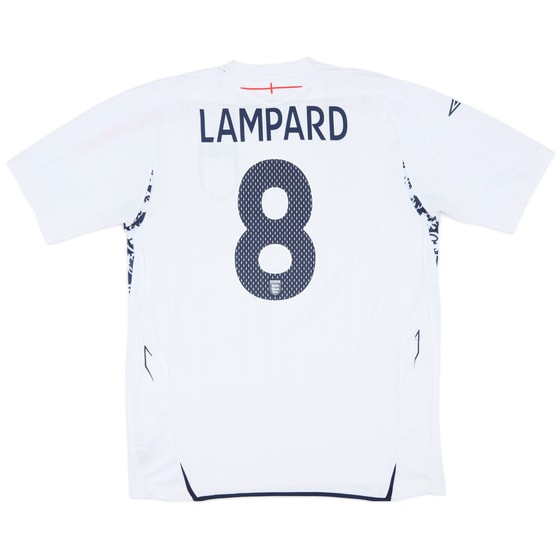 2007-09 England Home Shirt Lampard #8