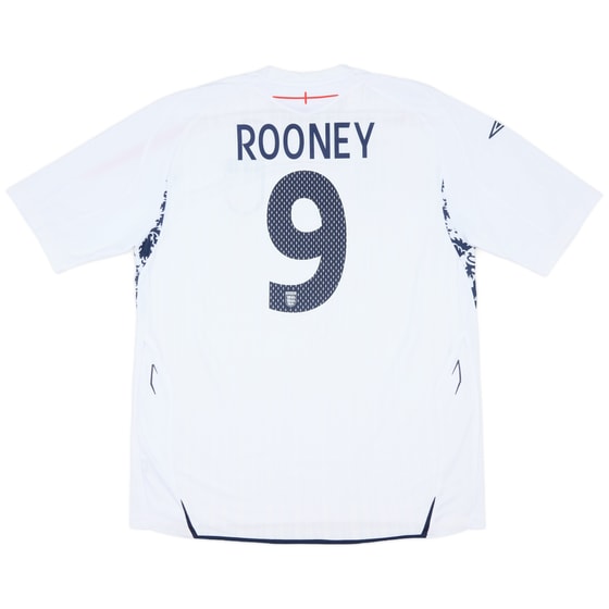 2007-09 England Home Shirt Rooney #9