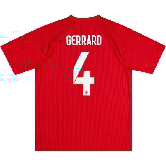 2014-16 England Away Shirt Gerrard #4 - 8/10 - (XL)