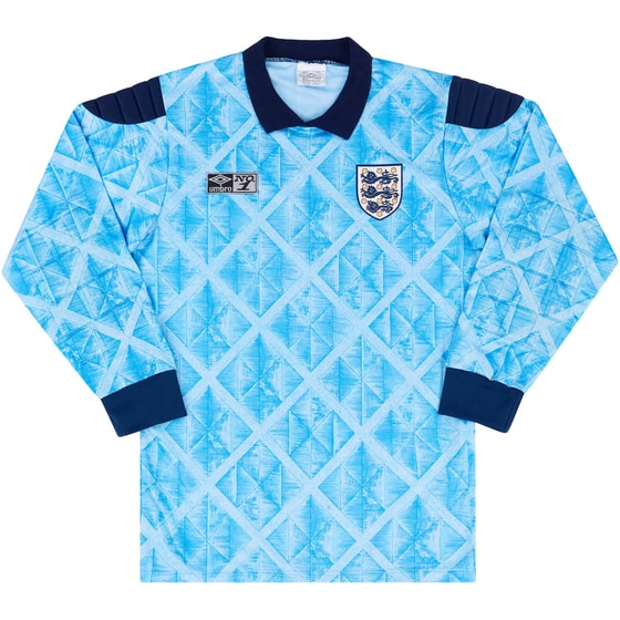 1990-92 England GK Shirt - 8/10 - #1 (Shilton) M