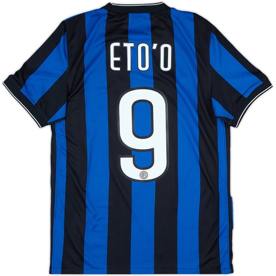 2009-10 Inter Milan Home Shirt Eto'o #9 - 9/10 - (S)