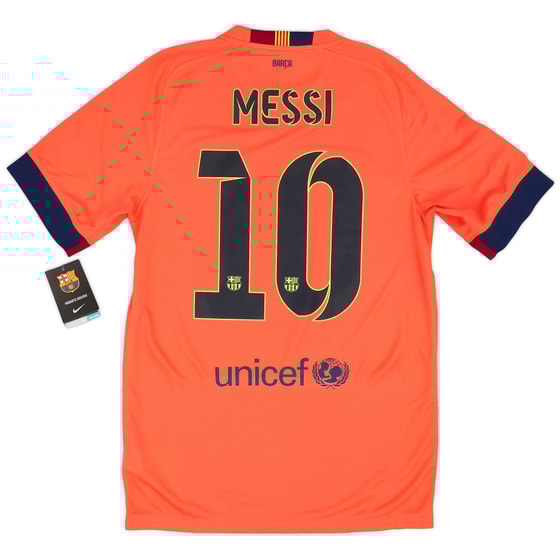 2014-15 Barcelona Away Shirt Messi #10