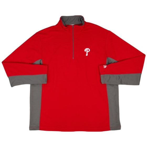 2011 Philadelphia Phillies Majestic 1/4 Zip Fleece Jacket - 8/10 - (XL)