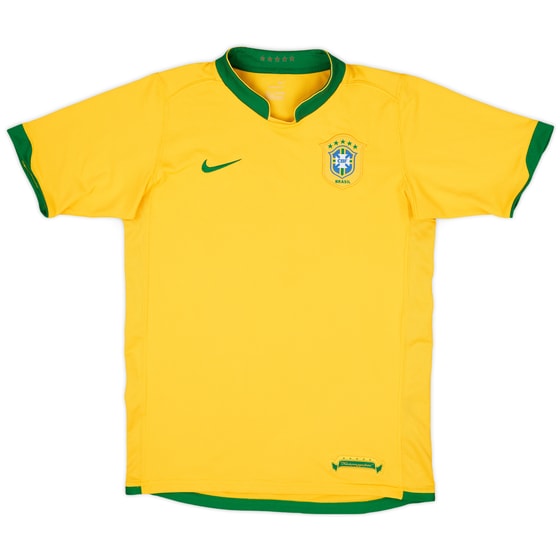 2006-08 Brazil Home Shirt - 7/10 - (XL.Boys)