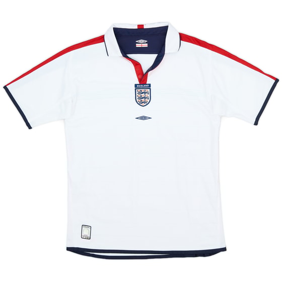 2003-05 England Home Shirt - 8/10 - (XL.Boys)