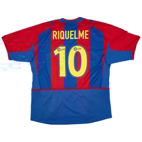 2002-03 Barcelona Home Shirt Riquelme #10