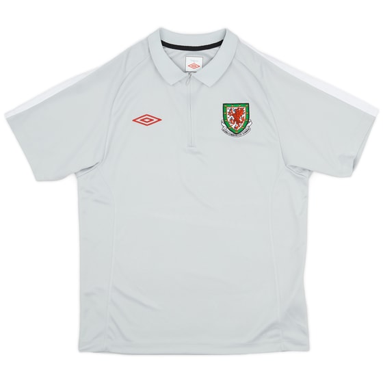 2010-11 Wales Umbro 1/4 Zip Training Shirt - 8/10 - (M)