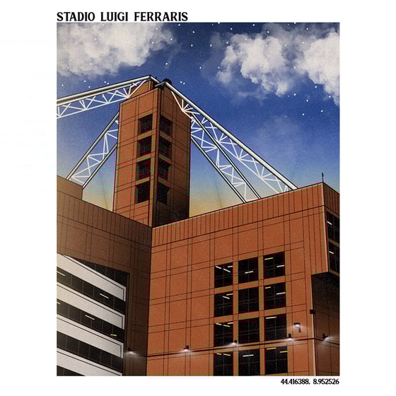 Stadio Luigi Ferraris A3 Print/Poster