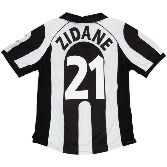 1997-98 Juventus Centenary Home Shirt Zidane #21 - 7/10 - (L)