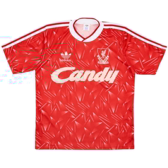 1989-91 Liverpool Home Shirt - 6/10 - (S)