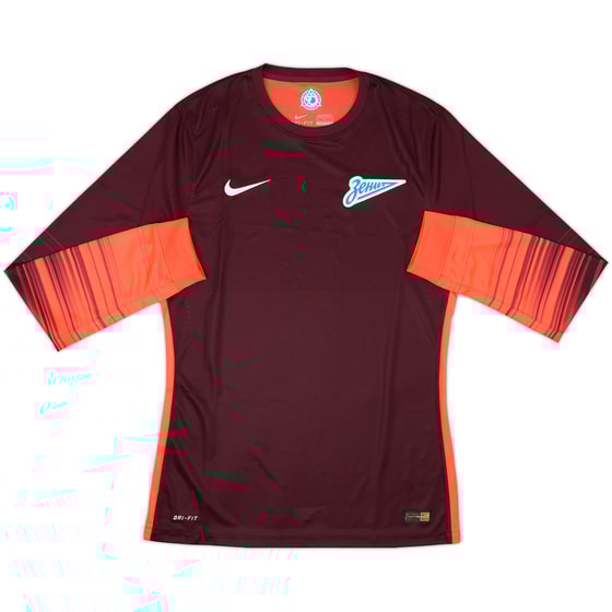 2015-16 Zenit Player Issue GK Shirt - 9/10 - (M)