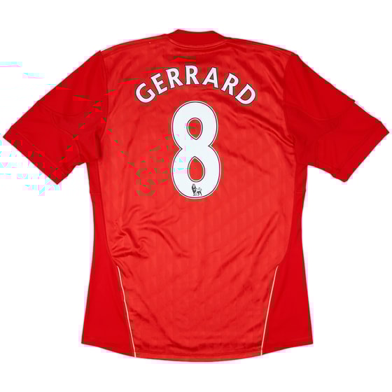 2010-12 Liverpool Home Shirt Gerrard #8 - 6/10 - (M)