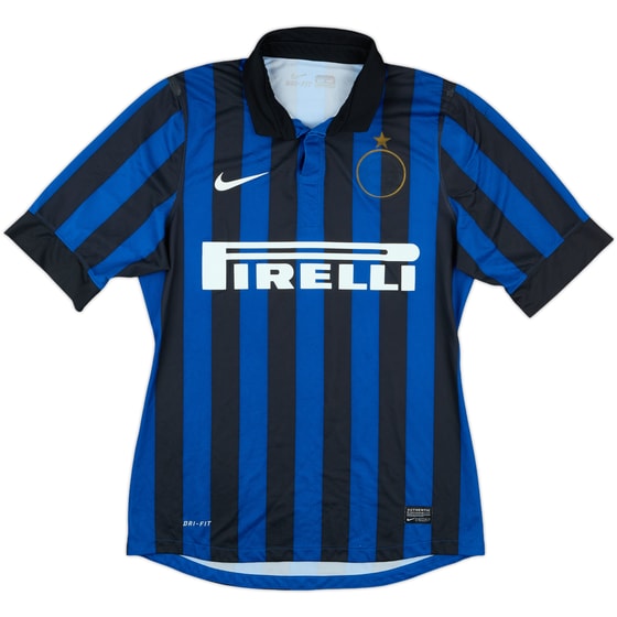 2011-12 Inter Milan Match Issue Home Shirt #6