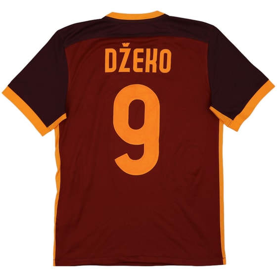 2015-16 Roma Home Shirt Dzeko #9 - 6/10 - (S)