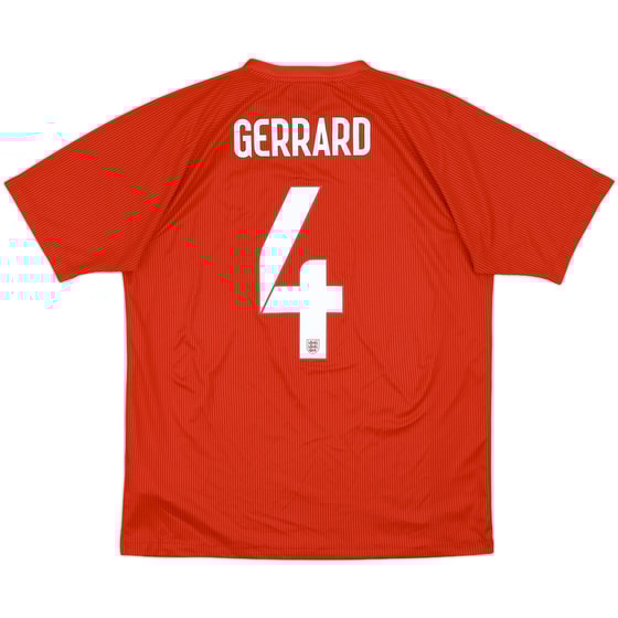 2014-15 England Away Shirt Gerrard #4 - 7/10 - (L)