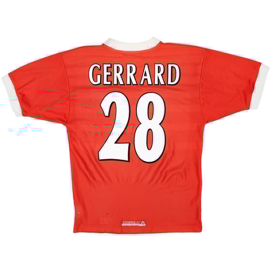 1998-00 Liverpool Home Shirt Gerrard #28 - 5/10 - (S)