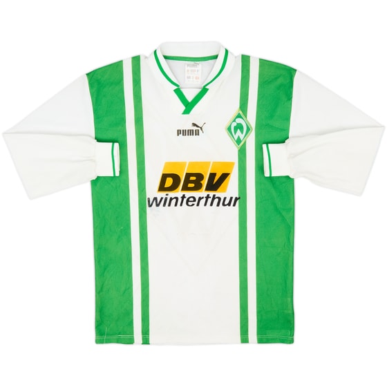 1996-97 Werder Bremen Home L/S Shirt - 5/10 - (XS)